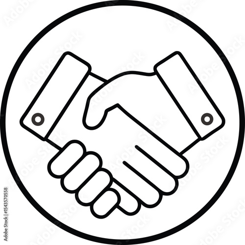 handshake vector illustration