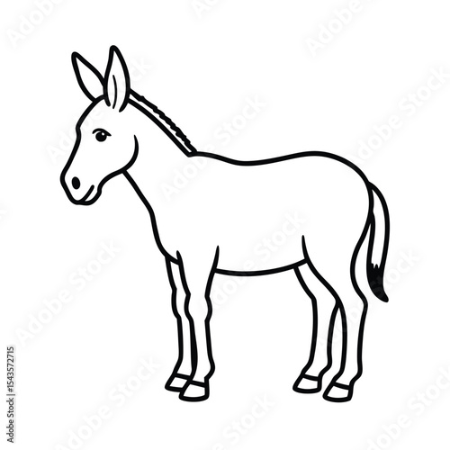 Mule line art