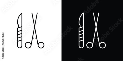 Surgery icon filled flat sign concept for web design.