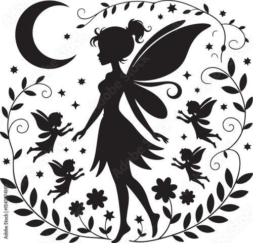 afro fairy, fairy silhouette, black fairy, natural hair fairy, afro hair, magic fairy, enchanted fairy, fantasy silhouette, whimsical fairy, fairy wings, dark skin fairy, cultural fairy, magical girl,