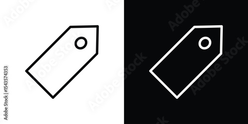 Tag icon filled flat sign concept for web design.