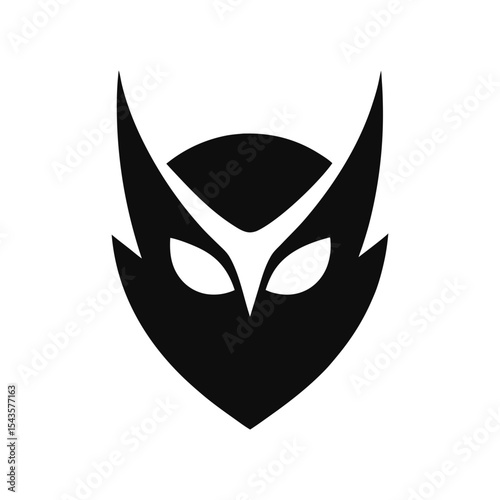 Elegant mask icon logo design for beauty fashion and skincare branding