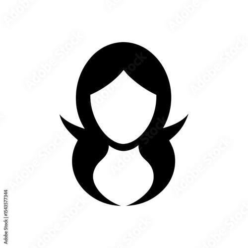 Stylish woman face with flower detail logo for elegant beauty branding