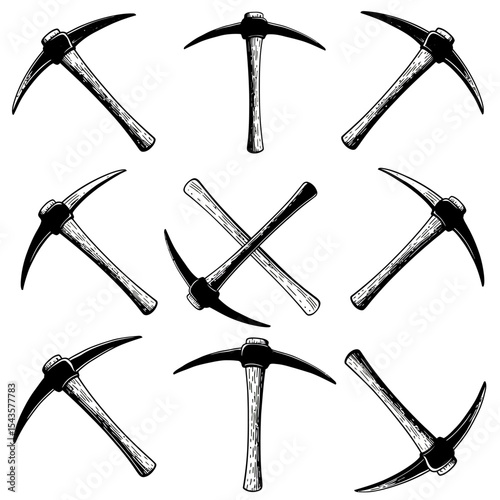 An Exploration into Mining Tools Hand Pickaxes Essential for Unearthing Precious Resources and Building Infrastructure in the Landscape