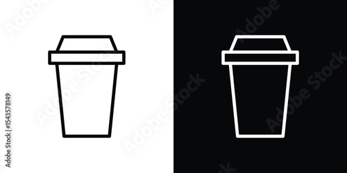 Togo Cup icon filled flat sign concept for web design.