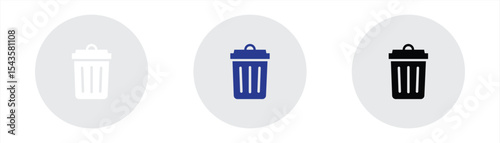 trash icon. delete and clean icon vector illustration