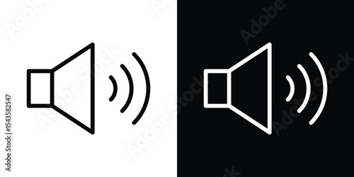 Volume icon filled flat sign concept for web design.
