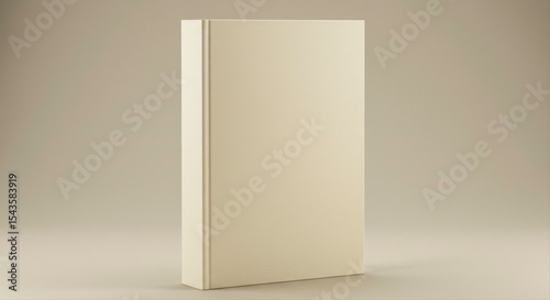 Elegant, minimalist book cover mockup for graphic design and publishing projects