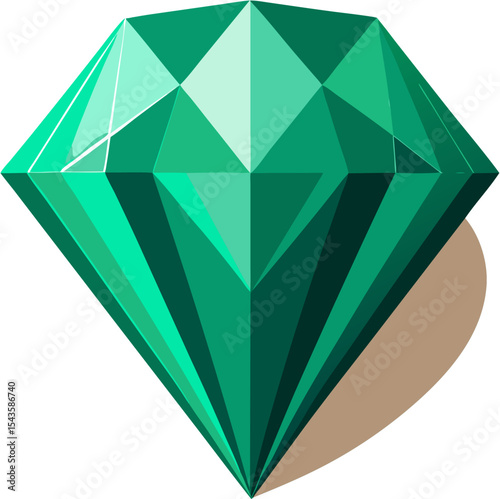 diamond on white background