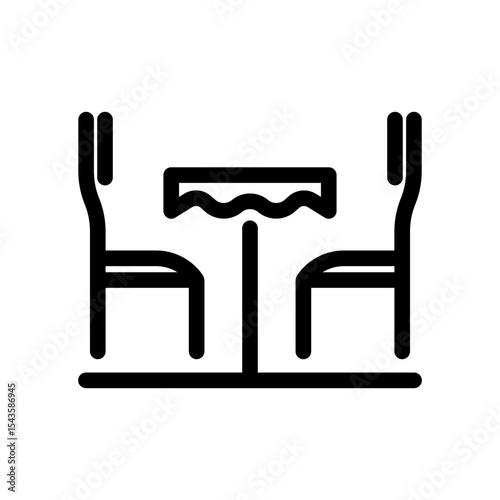 Dining table icon 