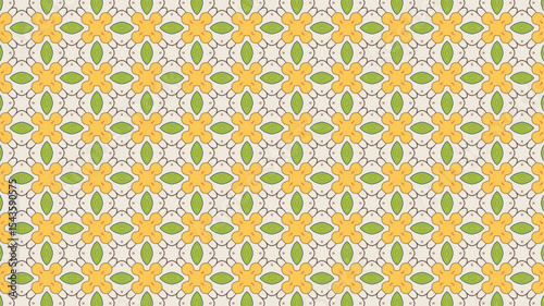 Modern and trendy Seamless Pattern design suitable for fabric or wrapping paper.