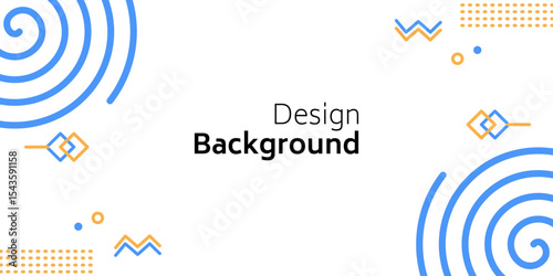 Vector illustration of background blue with various patterns such as circles, lines and abstract. Suitable for business, posters, promotions, products
