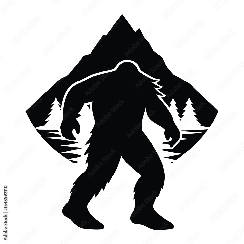 Fototapeta premium fairy silhouette with large butterfly wings perched