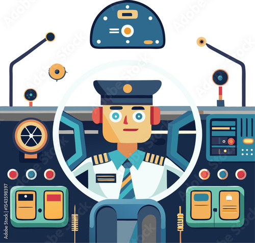 only Autopilot System vector 