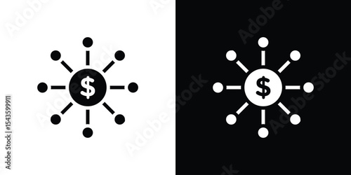 Affiliate marketing icon collection. line stroke icon. EPS 10