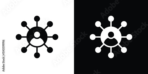 Affiliate marketing icon collection. line stroke icon. EPS 10