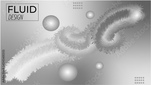 Modern unique Fluid background design template a4 print