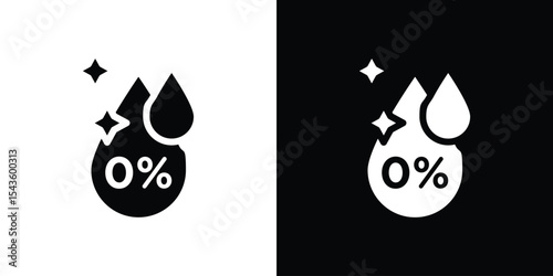 Alcohol free icon collection. line stroke icon. EPS 10