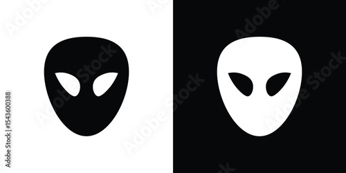 Alien icon collection. line stroke icon. EPS 10