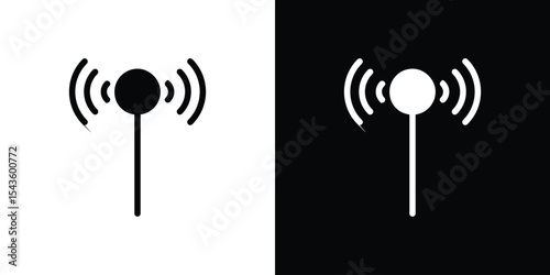 Antenna icon collection. line stroke icon. EPS 10