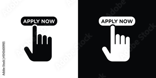 Apply icon collection. line stroke icon. EPS 10