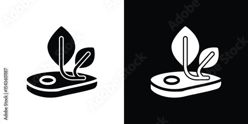 Artificial vegan meat icon collection. line stroke icon. EPS 10