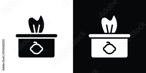 baby wipe icon collection. line stroke icon. EPS 10