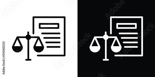 Balance sheet icon collection. line stroke icon. EPS 10