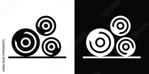 Bale icon collection. line stroke icon. EPS 10