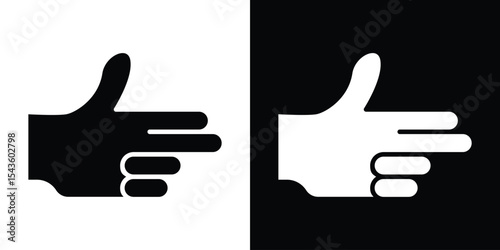 Bang bang gesture icon collection. line stroke icon. EPS 10