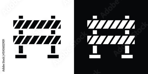 Barrier icon collection. line stroke icon. EPS 10