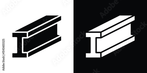 Beam icon collection. line stroke icon. EPS 10