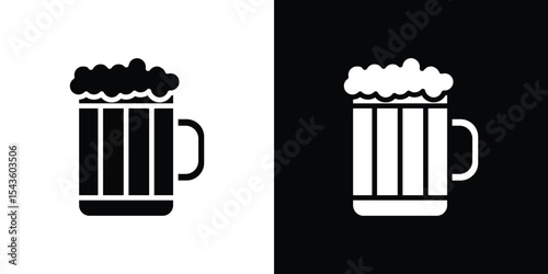 Beer icon collection. line stroke icon. EPS 10