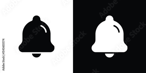 Bell icon collection. line stroke icon. EPS 10