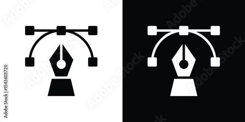 Bezier icon collection. line stroke icon. EPS 10