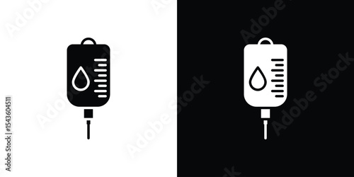 Blood transfusion icon collection. line stroke icon. EPS 10