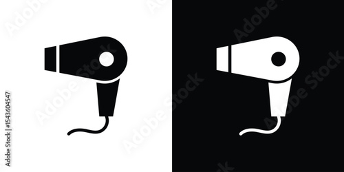 Blow dryer icon collection. line stroke icon. EPS 10