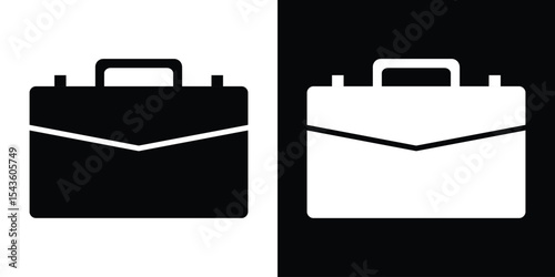 Briefcase icon collection. line stroke icon. EPS 10