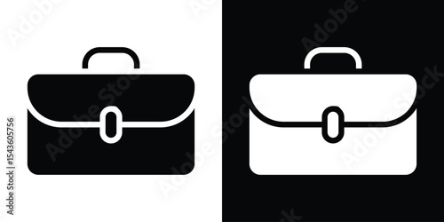 Briefcase icon collection. line stroke icon. EPS 10