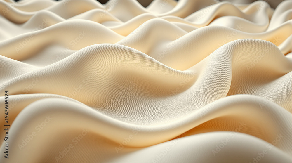 Obraz premium cream silk like fabric texture background