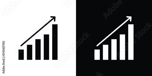 Business performance icon collection. line stroke icon. EPS 10