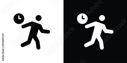 Busy icon collection. line stroke icon. EPS 10