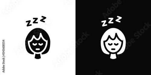 Cant fall asleep icon collection. line stroke icon. EPS 10