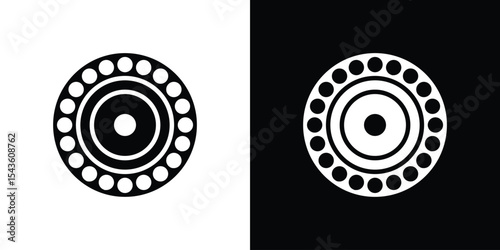 Car bearing icon collection. line stroke icon. EPS 10