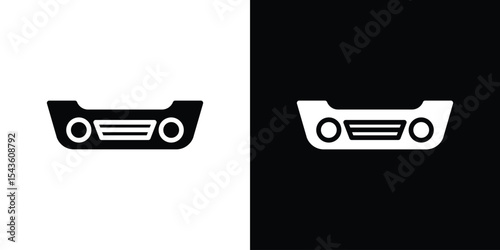 Car bumper icon collection. line stroke icon. EPS 10