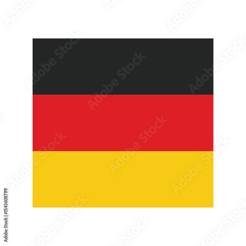 Waving Rectangle Germany Flag Europe Country