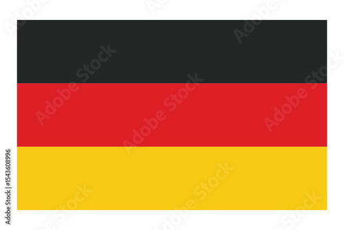 Flag of Germany. German wavy flag digital vector illustration. Fluttering flag.