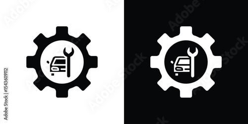 Car mechanic icon collection. line stroke icon. EPS 10