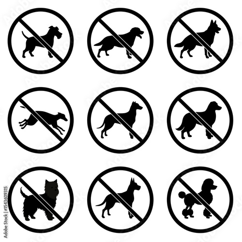 Guide to No Dog Zone Rules and Regulations Signs and Symbolism Regarding Public Health Safety for Pet Owners