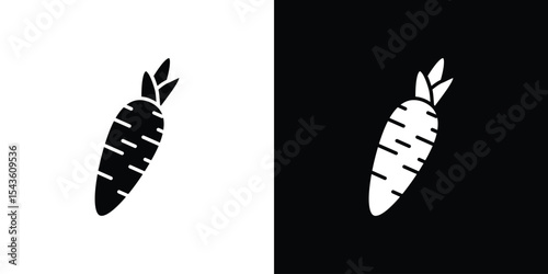 Carrot icon collection. line stroke icon. EPS 10